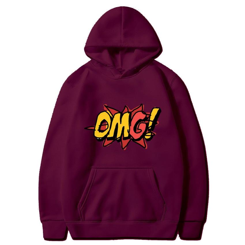 My God 2025 Autumn/Winter Printed Hoodie, Daily Casual Pullover, Classic Top, Harajuku Street Wear, Fashionable Warm Hoodie