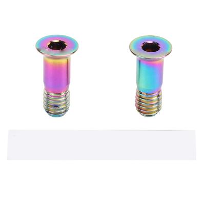 2 Pack Bike Bearing Pulley Wheel Screws Ti Alloy Flat Head Reduce Chain Skipping Rear Derailleur