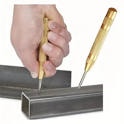 1Pc Automatic Center Punch Kerner Woodworking Metal Drill Adjustable Spring Loaded Marker Hand Tools Sets Carpenter Tool
