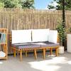 VidaXL Garden Lounge Set 2 Pcs with Cushions Solid Acacia Wood 316266