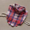 Plaid Women Shirt False Collars White  Removable Lapel Collars For Women Fake Collar Women Detachable Collars Nep Kraagie