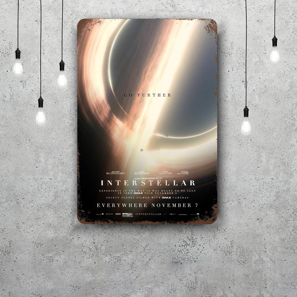 interstellar Decor Vintage Metal Signs Tin Signs Captain Poster Decor for Bar Pub Club Man Cave Wall Decoration