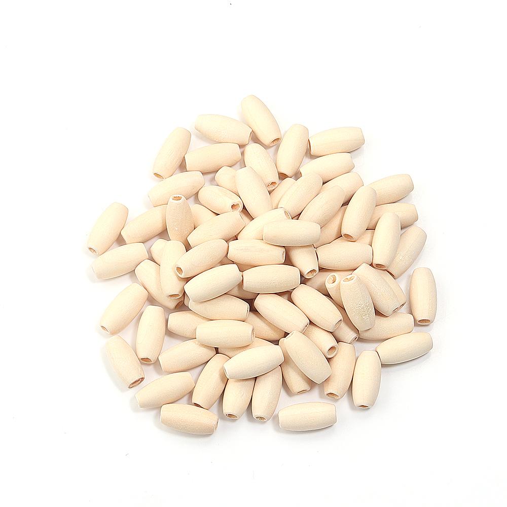 20-200Pcs Natural Oval Wooden Beads Large Hole Prayer Long Wood Bead Loose Spacer Beads For Bracelet Charms DIY Jewelry Findings