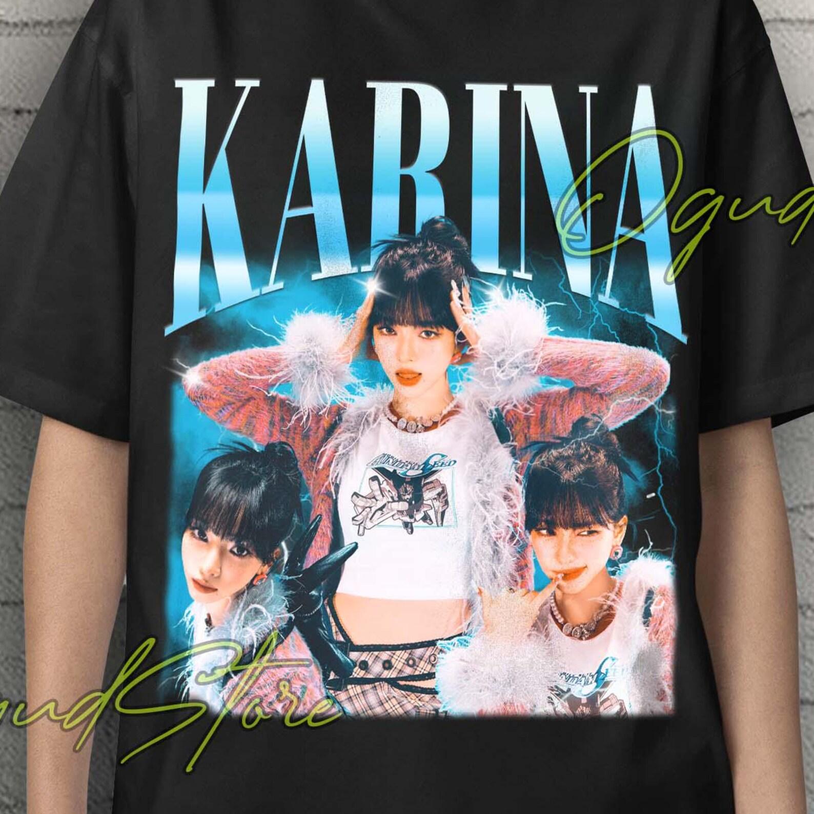 Karina Aespa Tee, Karina Tshirt, Karina Kpop Shirt, Retro Karina Retro Tees, Karina Korean Singer, Karina Idol Kpop Gift, Kpop Idol Gift 4XL
