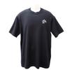 L Short Sleeve T-shirt Black Cotton Mens