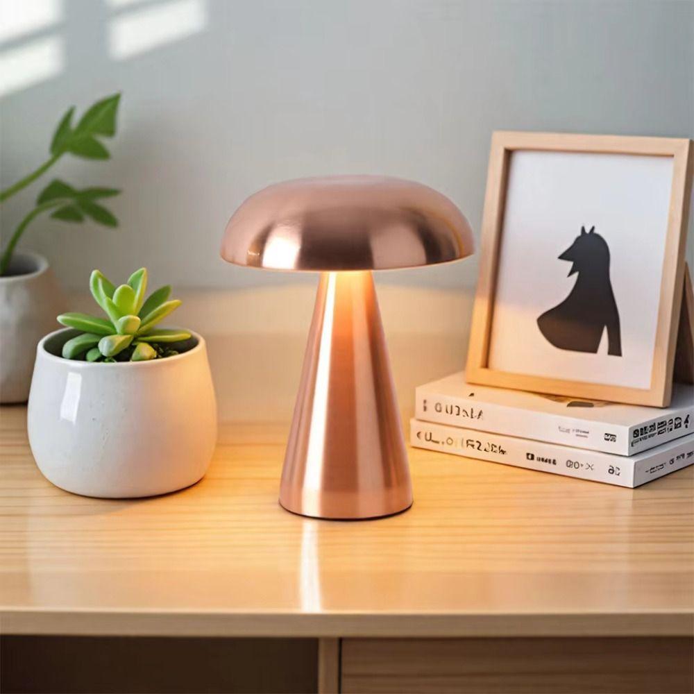 Kreative Touch-Sensor-Tischleuchte, wiederaufladbar, dimmbare LED-Tischleuchte, Schreibtisch-USB-Pilzleuchte, Restaurant