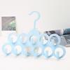 11Holes Bathroom Storage Rack Plastic Hanger Organizer Closet Space Saving Scarf Belt Tie Hat Towel Bag Purse Holder Dorm Room&