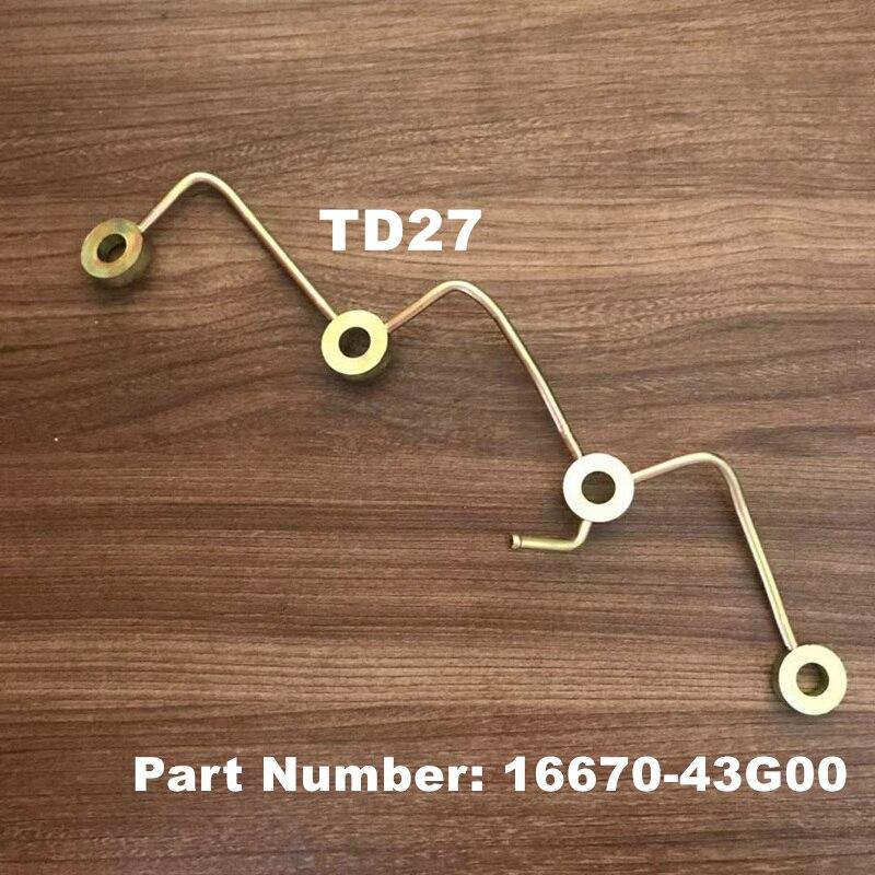 For Nissan TD27 TD23 16670-06G08 16670-43G00 F22 F23 D21 R50 E24 1x Return Oil Pipe