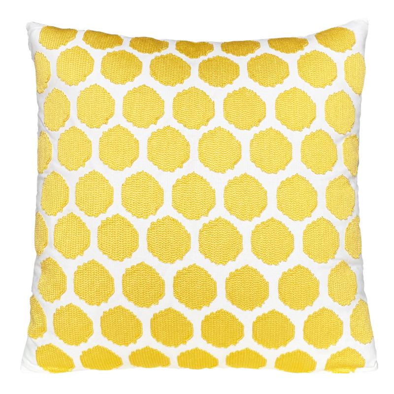 

Вышитая бархатная наволочка для подушки Скандинавский желтый хлопок Мягкая наволочка Американский стиль Комната Диван Наволочка для подушки 45 * 45cm (pillowcase)