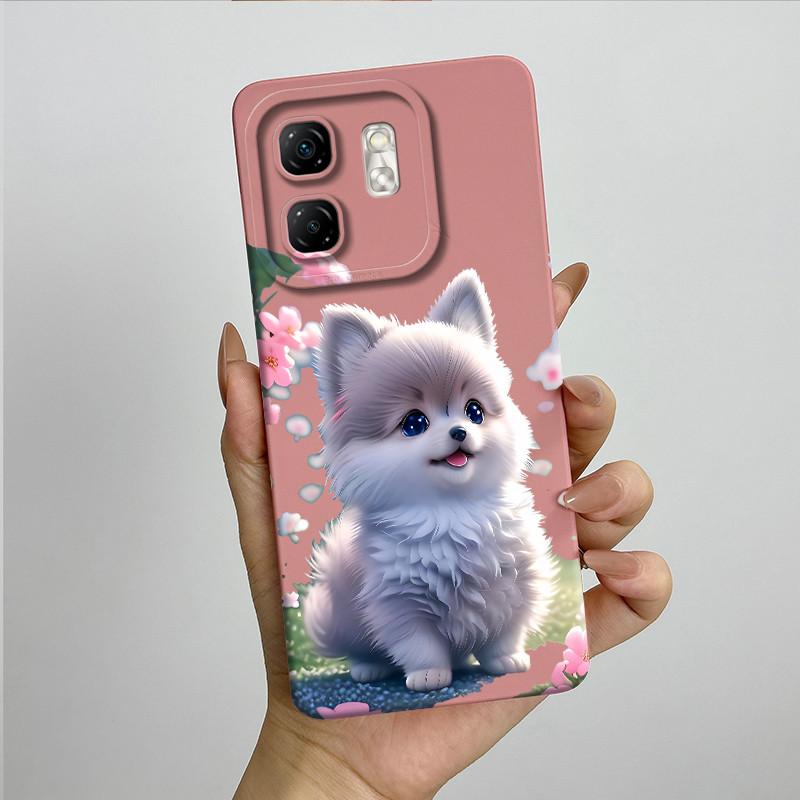 For Infinix Hot 50i Case Hot50i X6531 Soft Silicone TPU Painted Phone Coque Cartoon Printed Shockproof Protective Fundas Cover