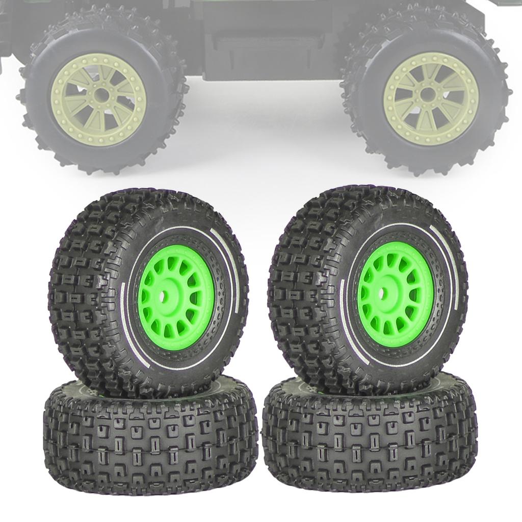 Remote Control Model Rubber Car Supplies Beadlock Wheel Mud Terrain Tires Set Wheel Tires Detachable Fine Car Parts