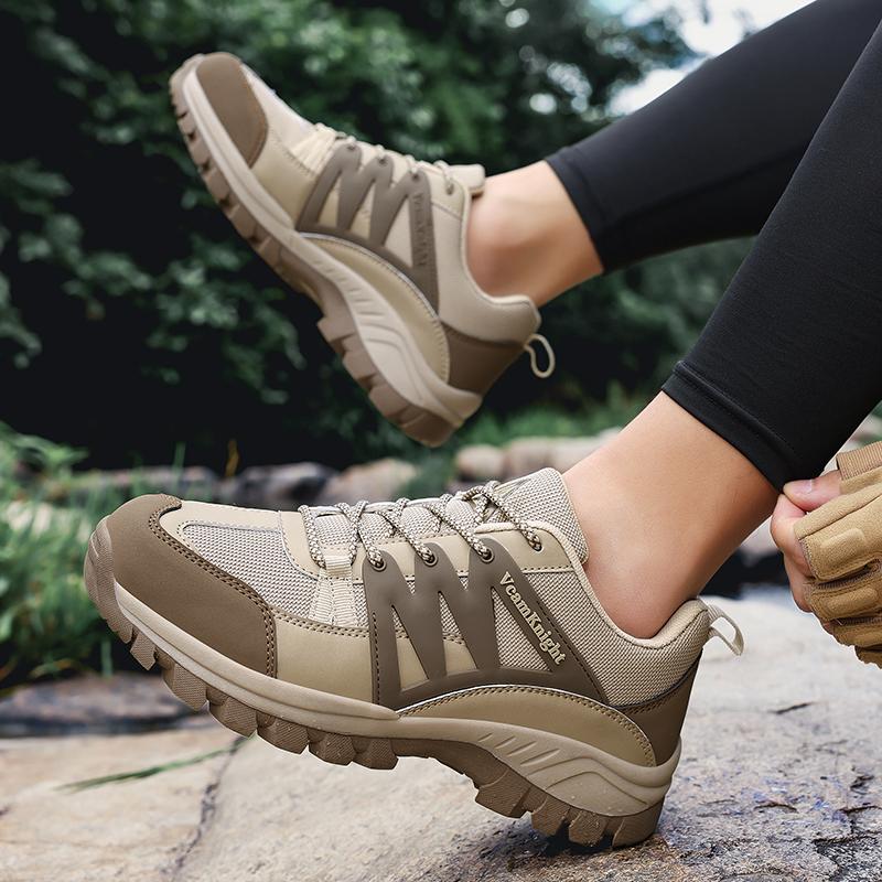 2025 New Men's Hiking Shoes Suede Leather Outdoor Shoes Wear-resistant Men Trekking Walking Hunting Tactical Sneakers