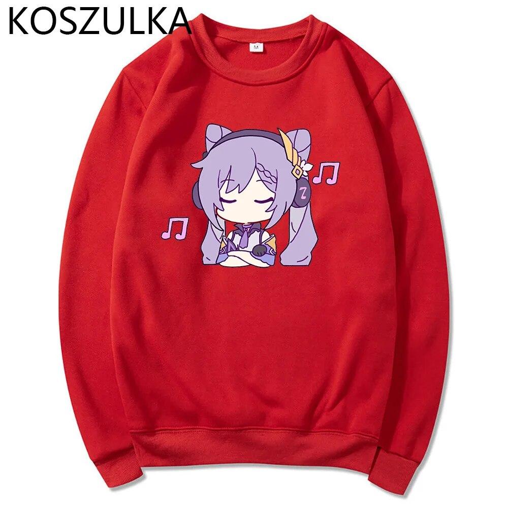 Hot Genshin Impact Hoodie Women Unisexga Harajuku Kawaii Keqing Hoodie Unisex Graphic Winter 2022 Game Sweatshirt Pullover Sudadera