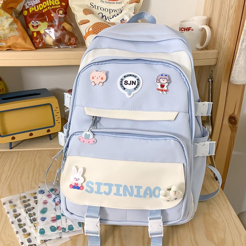 Schoolbag for Children Elementary School Students Burgundy Middle School Students Junior High School Girls Backpack