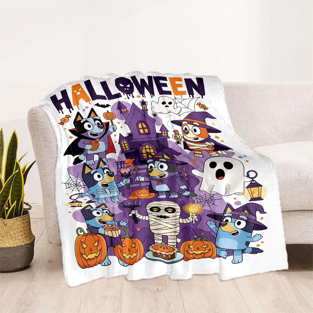 Halloween Night Adventure Blanket Warmthful Decor Suitable for Sofa Office Chair Seaside for All Seasons Modern Perfect Gift for Relatives and Friends