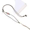 Hetian Jade Adjustable Lanyard with Color-Blocked Hand-Rubbed Pendant