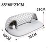 2 In 1 Cat Bed Play Tunnel Foldable Soft Cats Tubes Toys Interactive with Removable Mat for