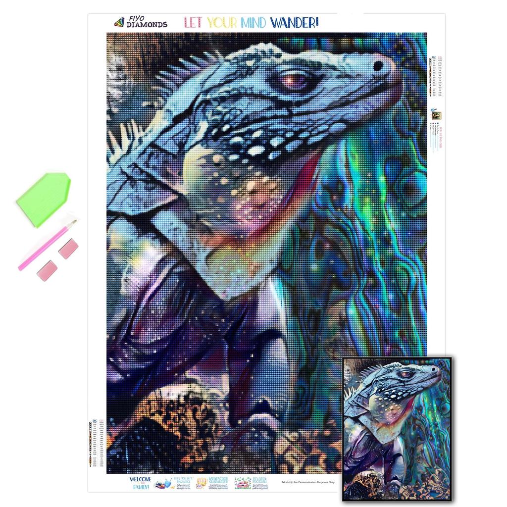 Diamond Embroidery Abstract Crocodile Full Square New Arrival 3D DIY Diamond Painting Bohemia Animal Picture Of Rhinestone Wall Art