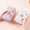 Women's Medium-Length Wallet with Button and Zipper - European & American Style