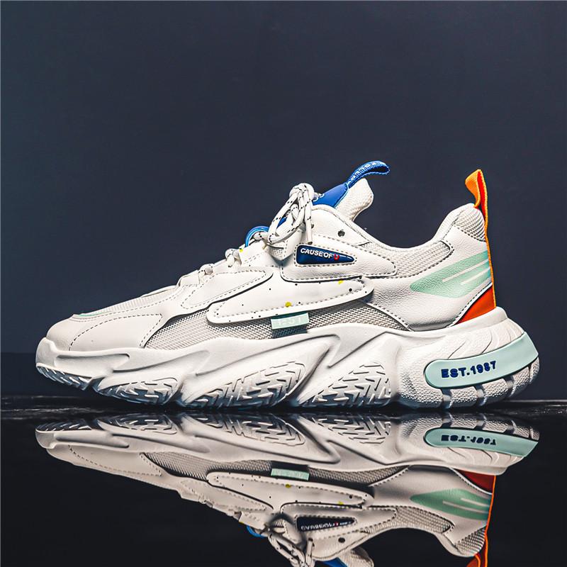 

Модные кроссовки 2024 года, осень, новые повседневные туфли для мужчин, удобные сетчатые дышащие нескользящие мужские кроссовки Tide Adult Shoes Flat 40