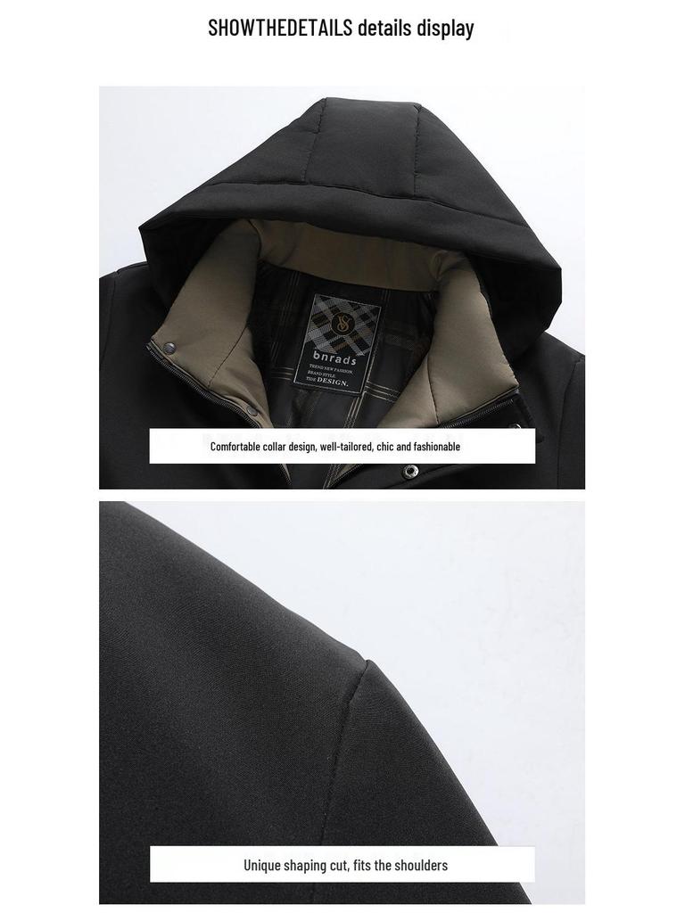 Men's New Plus Velvet Thick Winter Jacket - Warm, Cotton-Padded, Cold-Proof Dad's Coat