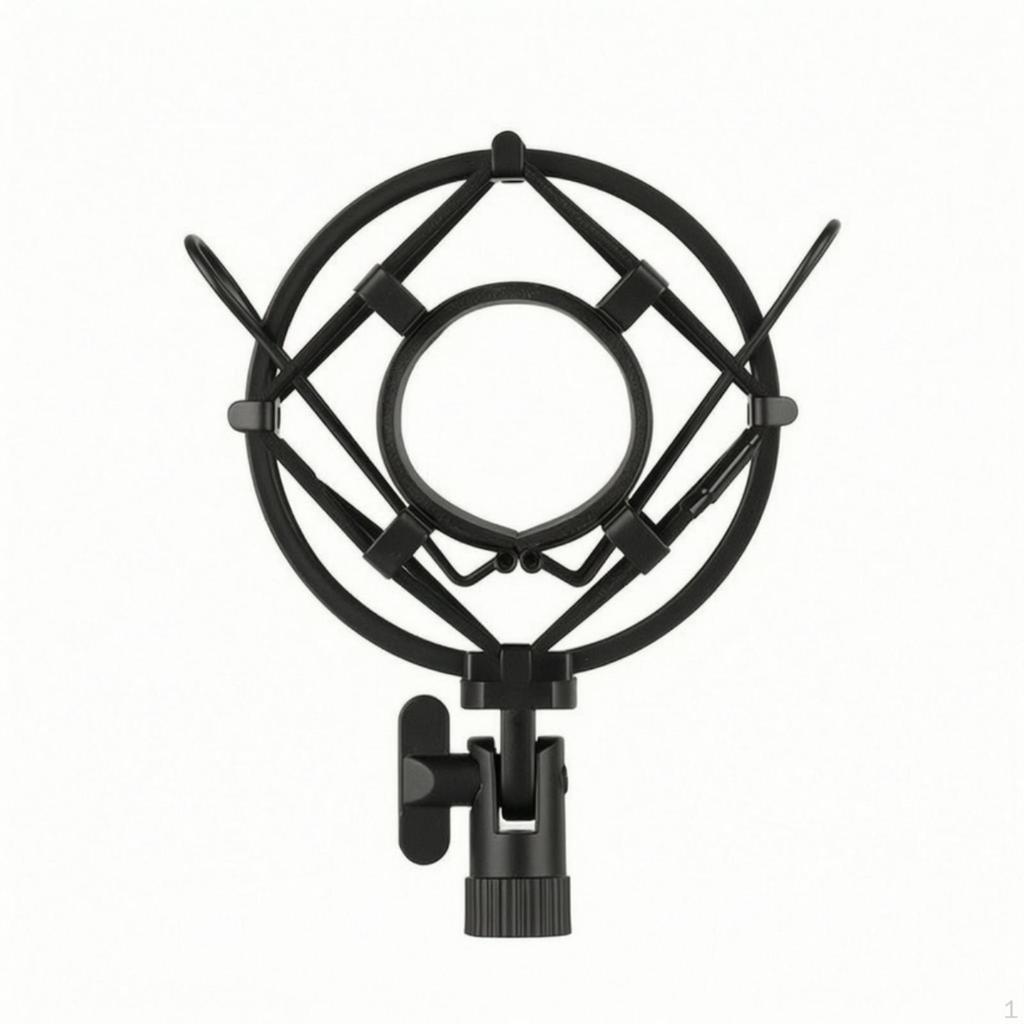 Audio Device Shock Mount Adjustable Mic AntiVibration Cradle Band for