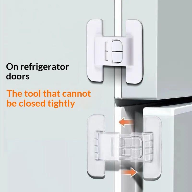 Universal Fridge Door Lock No Drill Self Adhesive 1/5 PCS Child Baby Safety for Drawers Cabinets Home Kitchen Proofing