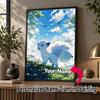 Personalized Alolan Vulpix Diamond Art Custom Name 5D Diamond Painting Full Drill DIY Craft