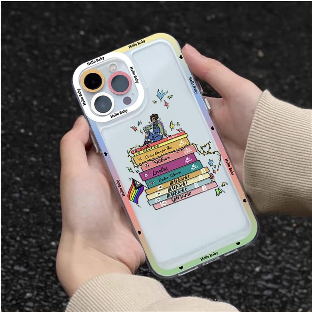 Pouzdro na telefon Heartstopper pro iPhone 13 14 Pro Max XS XR 12 11 Pro 13 Mini 6 7 8 Plus měkký průhledný zadní kryt