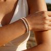 Tennis Bracelet for Women Men 4mm Stainless Steel Zirconia Chain 17cm 20cm 23cm Wristlet Box Clasp Waterproof Jewelry