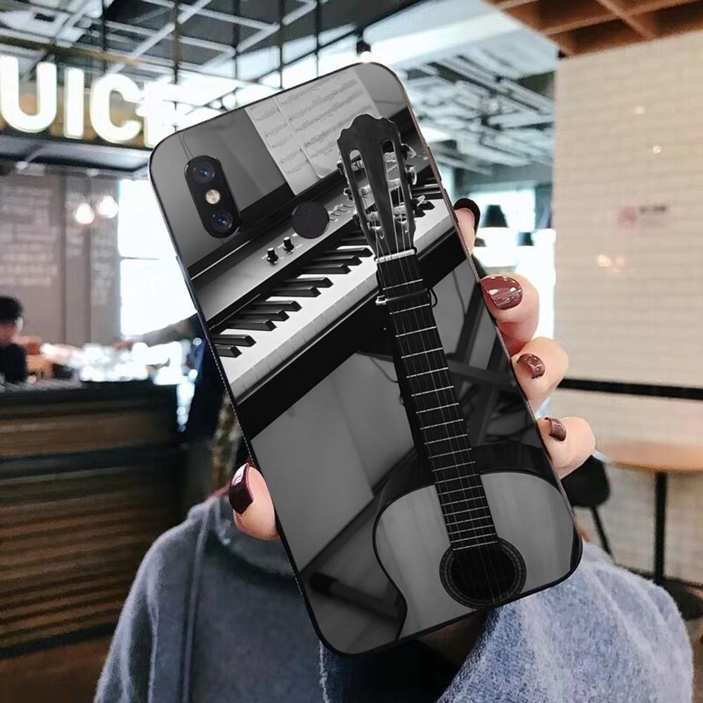 Music Instrument Guitar Piano Phone Case For Xiaomi Mi 5X 8 9 10 11 12 Lite Pro 10T PocoX3pro PocoM3 Note 10 Pro Lite