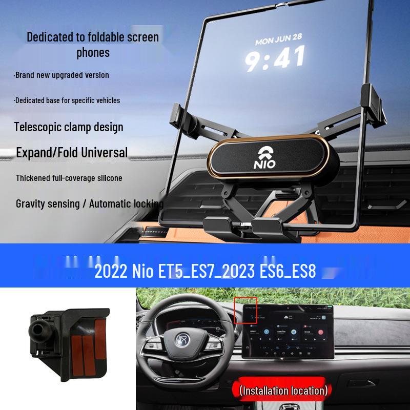 Nio ES6/ES8/EC6/ET5/ES7 Foldable Car Navigation Phone Mount