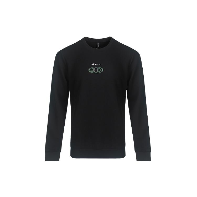 adidas neo M Egame Sweat Casual Sports Round Neck Pullover Black Men s GL7179 S