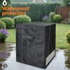 Chest Freezer Cover Polyester Water Proof Top with Zipper To Open Deep Freezer Cover for Outdoor All Season Protecting