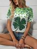 25 European Cross-Border St. Patrick's Day Shamrock 3D Print Women's T-Shirt