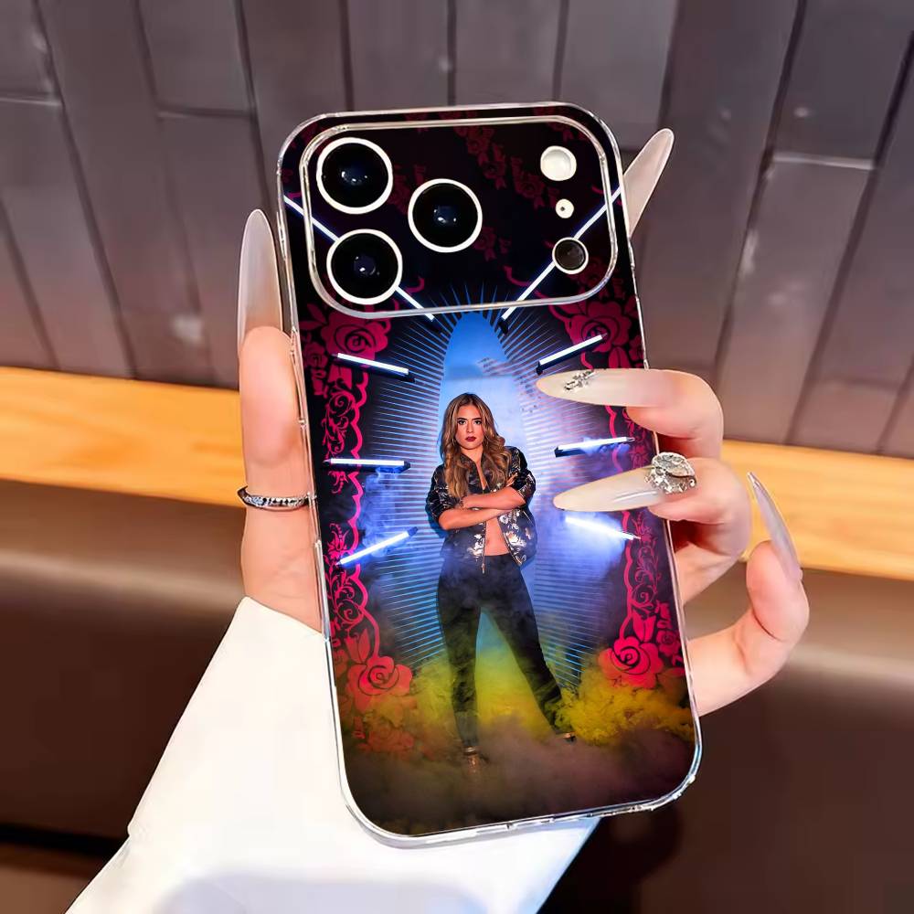 

Queen of Flow La Reina Del Flow Phone Case For iPhone17,16,15,14,13,12,11 Plus,Pro Max Soft Transparent Cover iPhone17PRO