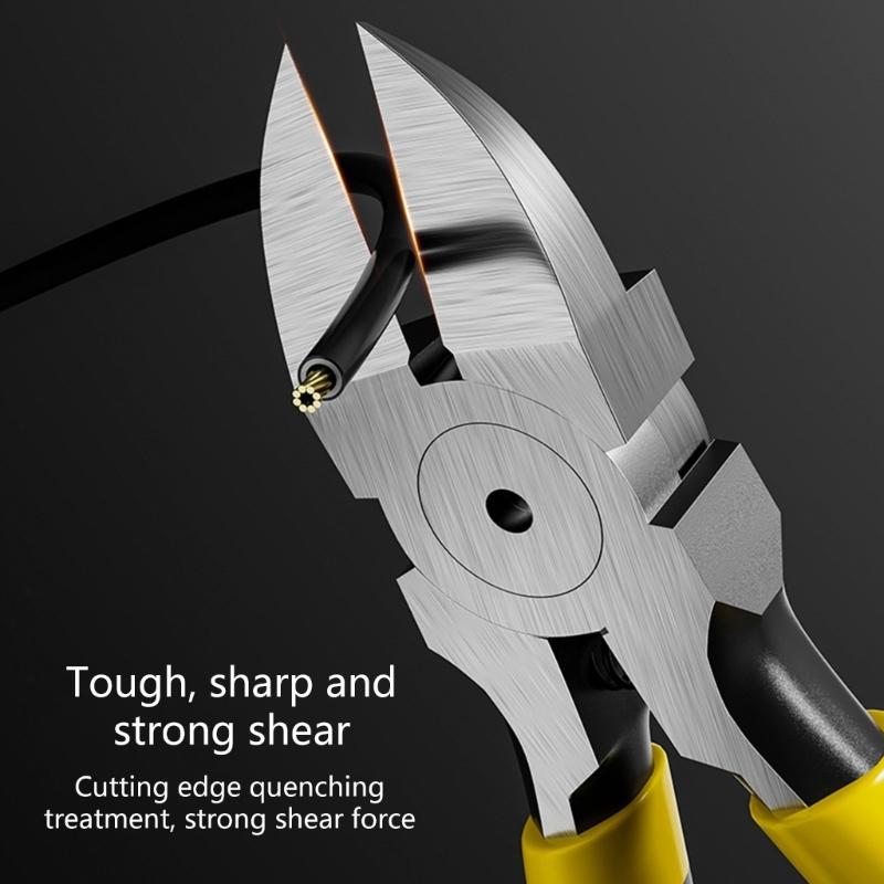 Industrial Diagonal Cutting Pliers Wire Cutter with Comfortable Grip Handle Pliers for Electricians Repair Tool