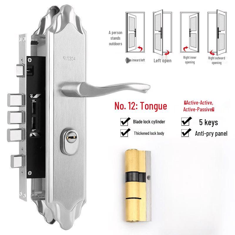 Rongyu C-Grade Stainless Steel Anti-theft Door Lock