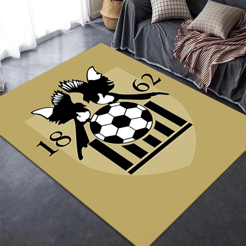 Notts County futbolo klubo kilimas svetainei, miegamajam, namų sofos dekoravimui, vaikų žaidimų neslidus grindų kilimėlis