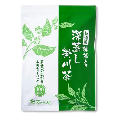 Chatsumi no Sato Matcha Grüner Tee Teebeutel, 2,5g x 100 Teebeutel, Vorteilspackung, Tief gedämpfter Grüner Tee, Tee aus der Präfektur Shizuoka