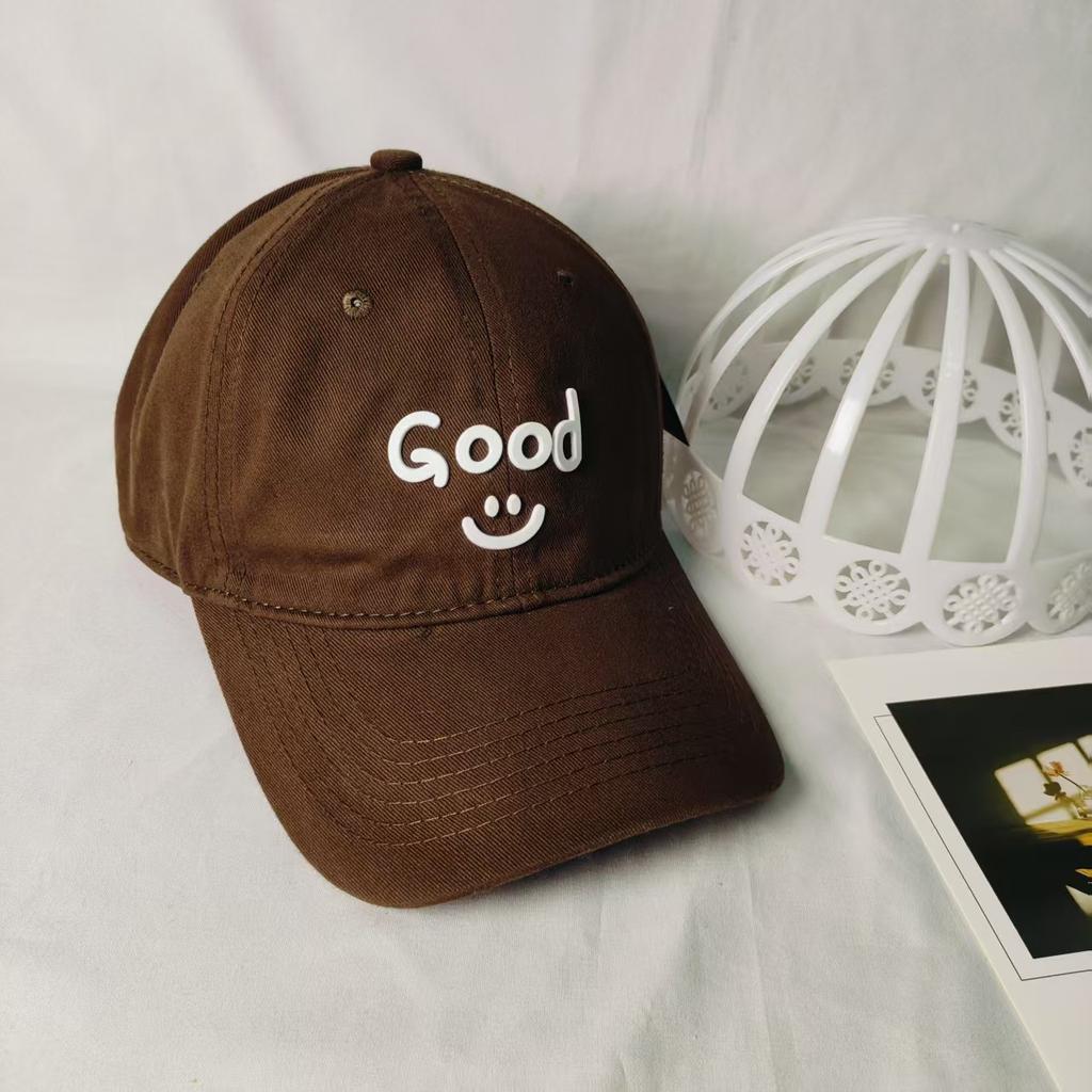 Smiley Hat Spring and Summer Casual Cap Thin Breathable Male and Female Couples Sunshade Versatile Baseball Cap Fashion Sunscreen