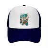 Gym Therapy Vintage Motivation Lette Mesh Baseball Cap Casual Hat Outdoor  For Womens Unisex FeUnisex