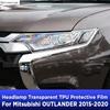 Car Headlight Protection Transparent Anti-Scratch Protective Film TPU Stickers For MITSUBISHI OUTLANDER 2015- Accessories