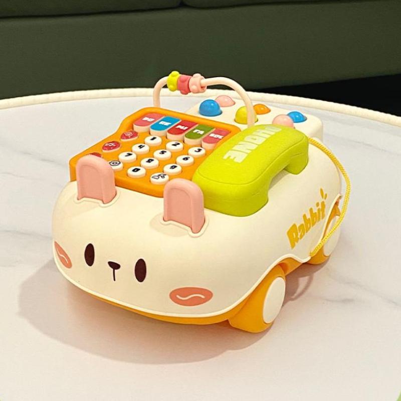 Giocattoli Telefonici Musicali in Inglese per Bambini Apprendimento Precoce Musicali Cartoni Animati Telefonini Giocattolo Educazione Bambini