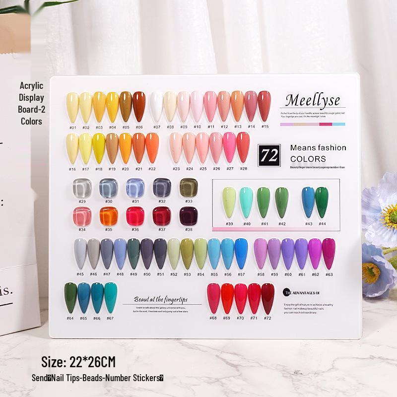 Nail Art Color Chart Display Board - Available In 60, 80, 96, 120, 160, 200, or 240 Colors