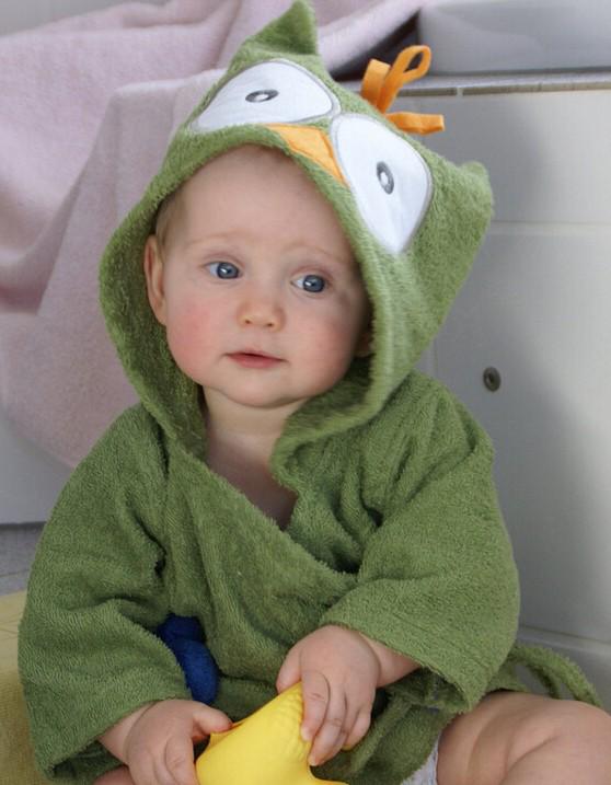 Animal-Shaped Hooded Bathrobe for Infants and Toddlers