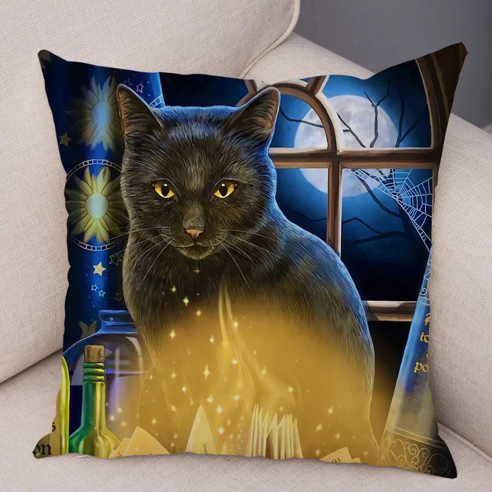 Pet cartoon animal pillowcase sofa home car  cute watercolor cat cushion cover decoration