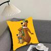 Federa Cuscino Orso Yoghi – Federa Cuscino Peluche Reversibile – Per auto, divano, camera da letto, perfetta come regalo.