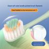 Yamagata Soft Bristle Toothbrush with Tricolor Gum Protection, Wide Head, Convex Surface, Adult Couple 3-Pack for Home Use.