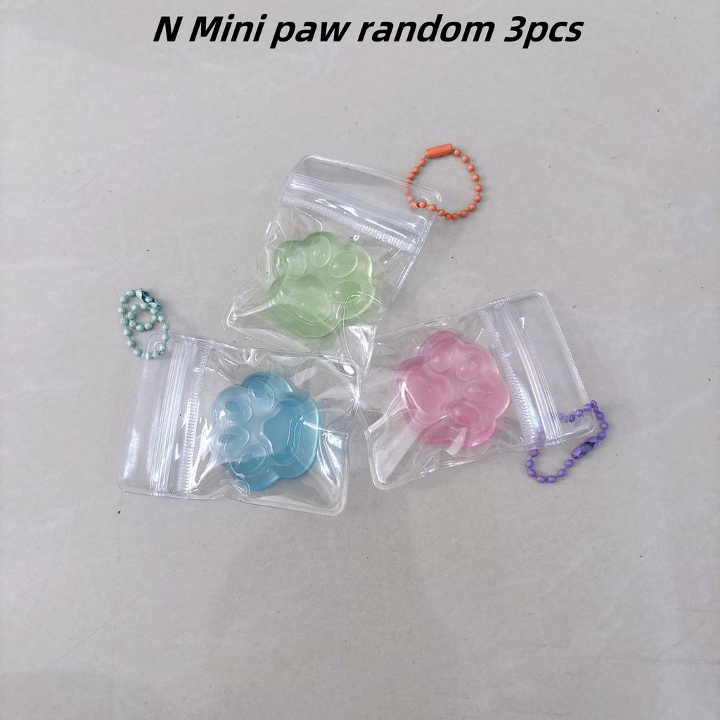 Random Ice Cube Square And Paw Sensory Toy Stress Ball Mochi Squishies Squeeze Toys for Adults Kids Summer Toys Party Favors